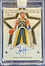 2022-23 Panini Flawless Star Swatch Signature Gold Tyrese Haliburton SSS-TYH /10