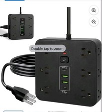 Generic Surge Protector 7 Outlets, Type C USB. New Free Ship 