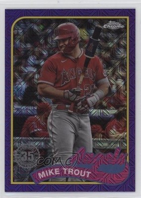 2024 Topps Series 1 Purple Refractor 21/75 Mike Trout #T89C-17 6u3