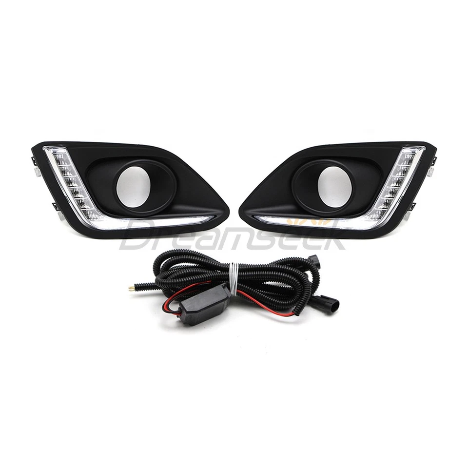 2x DRL FOR SUZUKI SWIFT DZIRE 2014 2015 2016 FOG LAMP LED DAYTIME RUNNING LIGHT - Image 2 of 4