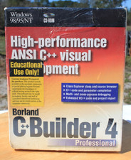 NEW Borland C Builder 4 Professional - Disks, Books w/Authorization Key