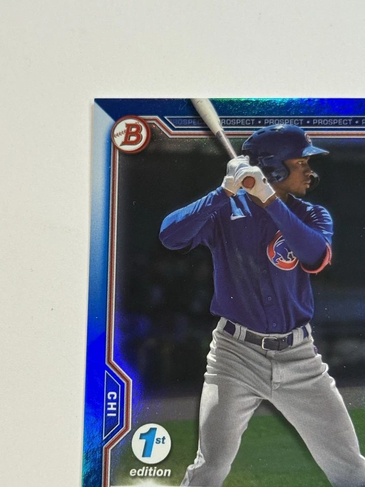 2021 Bowman Draft 1st Edition - Ed Howard #BD-198 Blue Foil /150 (RC) - Image 4 of 4