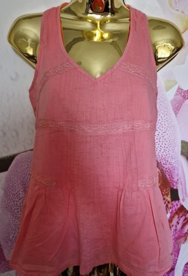 SCHÖNES ROSA MISS SELFRIDGE SOMMER URLAUB DAMEN DAMEN TOP BLUSE GRÖSSE 8 S EUR 36