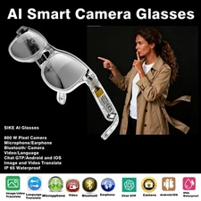 Camera glasses smart glasses camera with bluetooth and translation