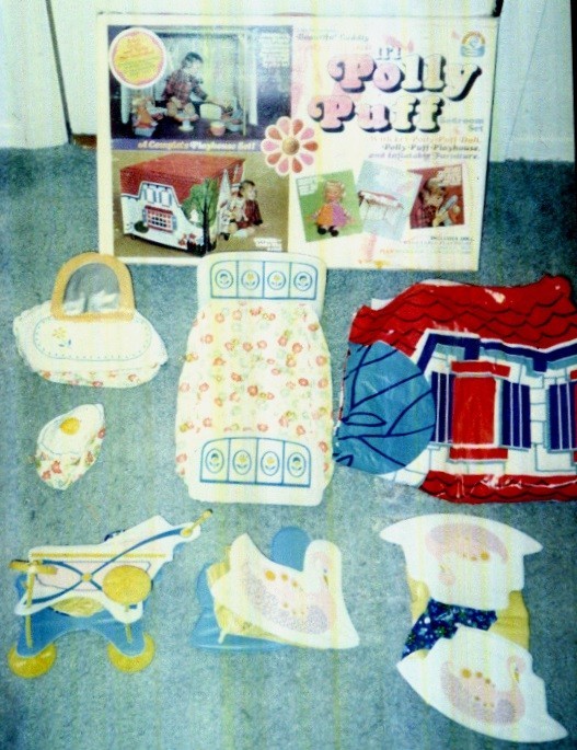 Lil Polly Puff Doll Bedroom Set Playset Remco Toys 1970