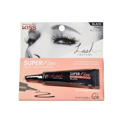 KISS Lash Couture, Lash Glue, Super Flex Oat Influed Strip Lash Adhesive, Black,