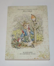 VTG World of Beatrix Potter Postcards - 32 Postcard Book Complete Good Read