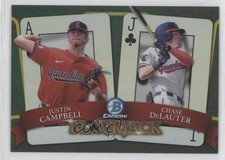2022 Bowman Draft Blackjack Refractor 127/250 Chase Delauter Justin Campbell 0tx