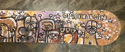 Vintage Original Sin Osin Sinner Rejoice Snowboard Made in Canada