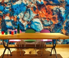 3D Abstract Stone Wallpaper Mural Peel and St...