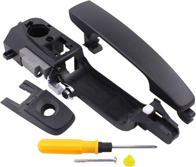  Front Left Exterior Door Handle and Bracket Kit for Ford Focus 2008-2011 