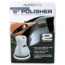 Auto Spa 6" Random Orbital Car Surface Polisher with Bonus Bonnets