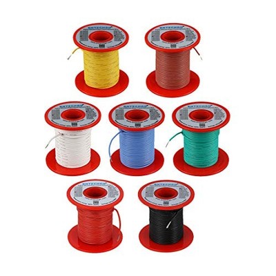 22 Gauge Silicone Wire Kit 7 Color 7 Colors Each 100ft 22 AWG silicone wire