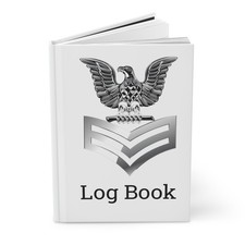 US Navy Petty Officer First Class PO1 Log Book Emblem Journal