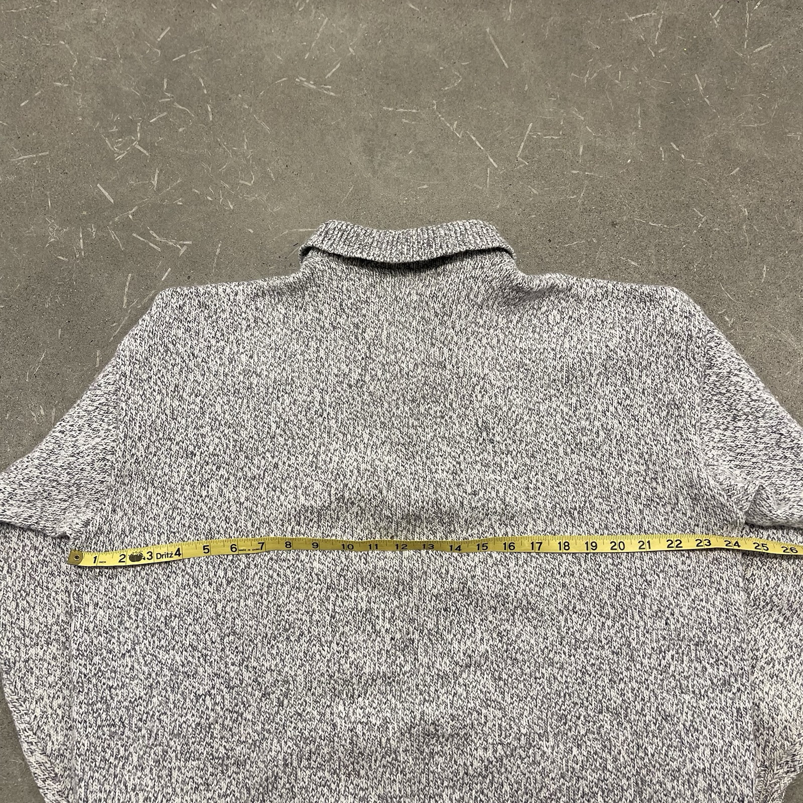 Vintage Northwoods Ragg 1/4 Button Mens Cotton Sweater Pullover Canada Sz L image 8