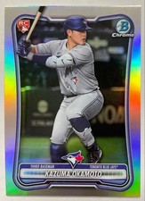 Kazuma Okamoto Bowman Chrome RC Red Rookie Card Blue Jays Baseball Card