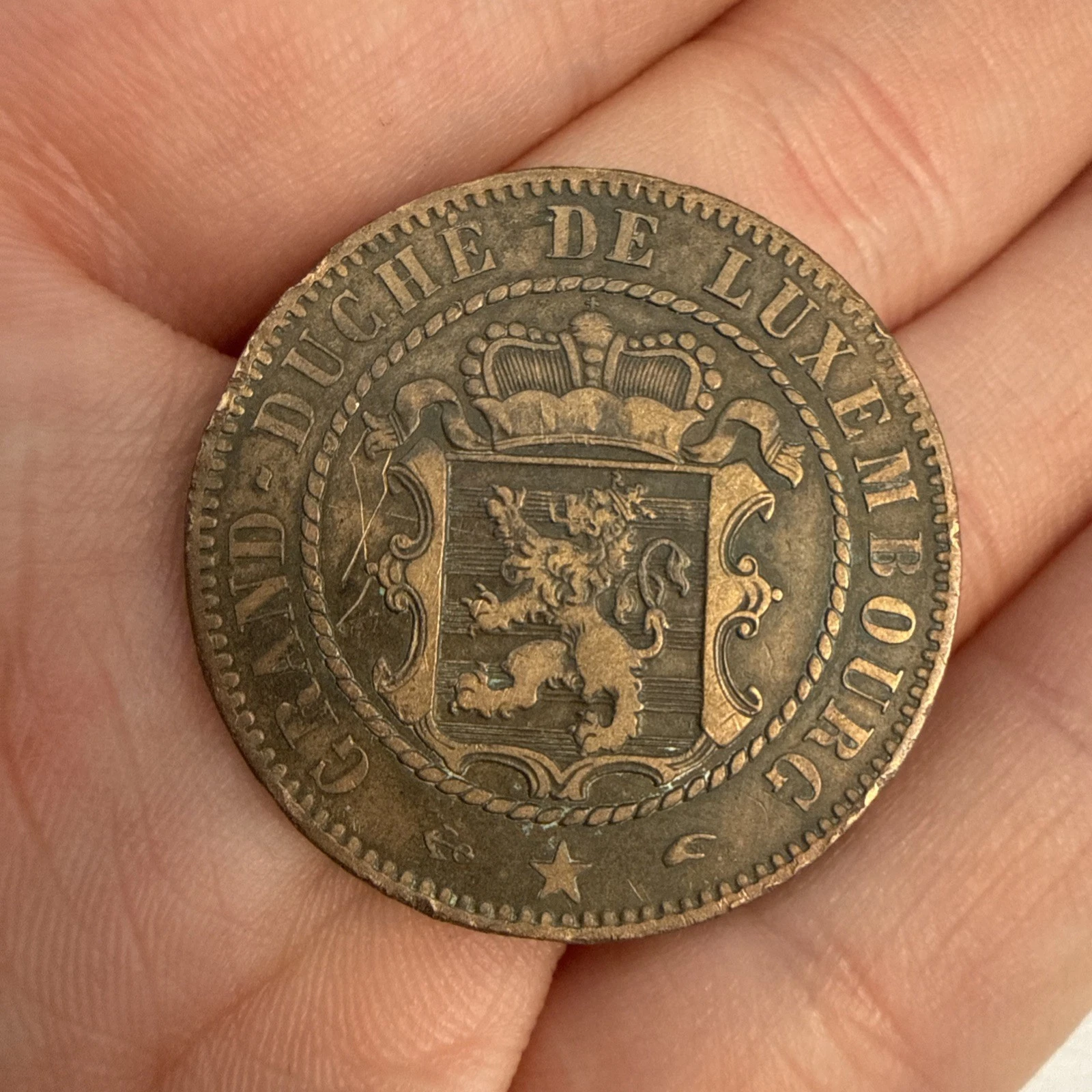 Monnaie De 10 Centimes 1855 A Grand - Duche De Luxembourg Barth