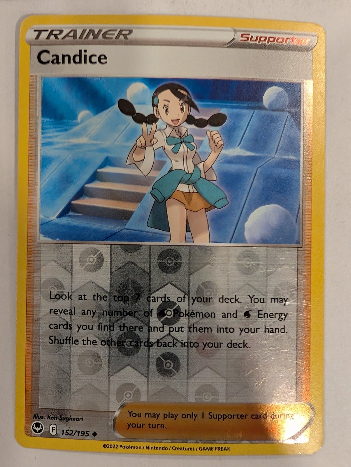 Candice 152/195 Silver Tempest Pokemon Reverse Holo Foil Nice!