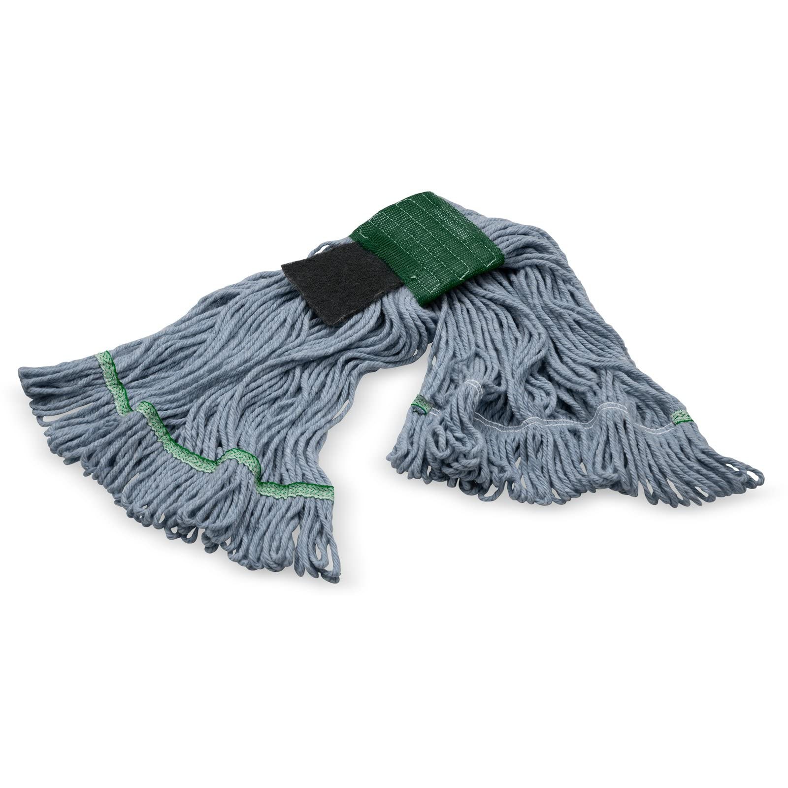 SPARTA Flo-Pac Acrylic Mop Head, Loop-Ended, Wide Band 5" Blue Band Scrubber
