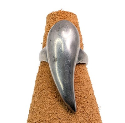 Vintage Sterling Silver Claw Nail Fang Ring Size 5.5
