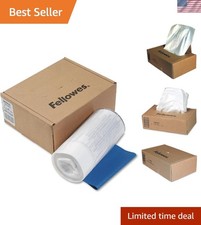 Powershred Shredder Waste Bags with Dispenser Box - 100 Clear Recyclable Bags