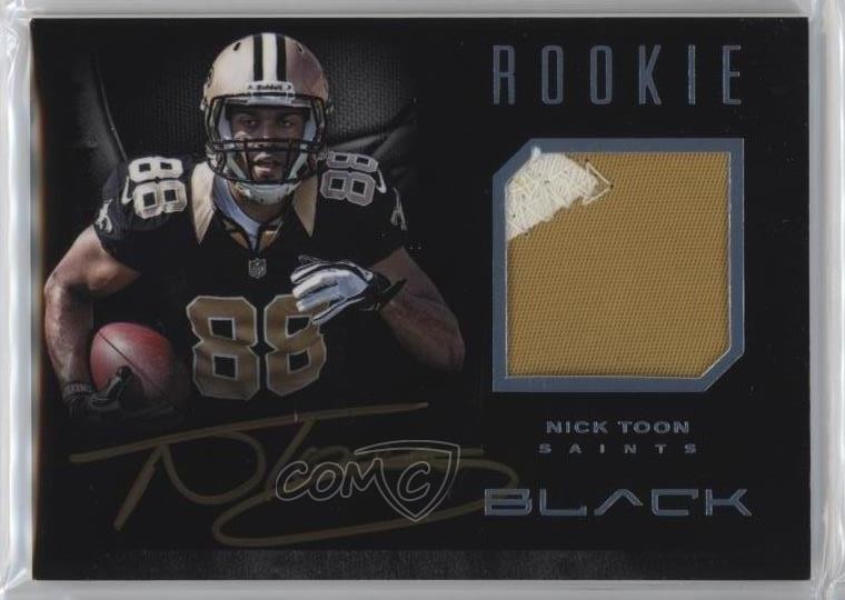 2012 Black Rookie Signature Materials Platinum Prime 39/49 Nick Toon Auto RC he0