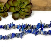 Blue Lapis Lazuli Chip Beads for Jewelry Making or Crafts B13 
