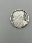 1999 Christmas Santa Wreath Holiday Cheer-999 Silver 1 Oz Ounce Art Round