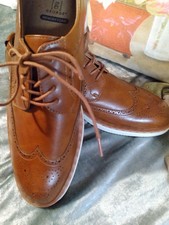 MENS GEORGE LACE UP DRESS SHOES CAN B WORN W JEANS. JAZZY NWT MEMORY FOAM