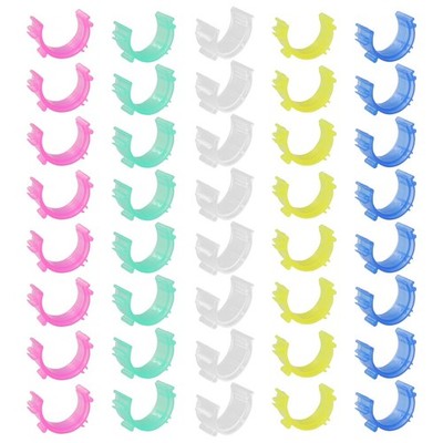 50 PCS Colorful Plastic Sewing Bobbin Clips Thread Holder Clamps Organizers