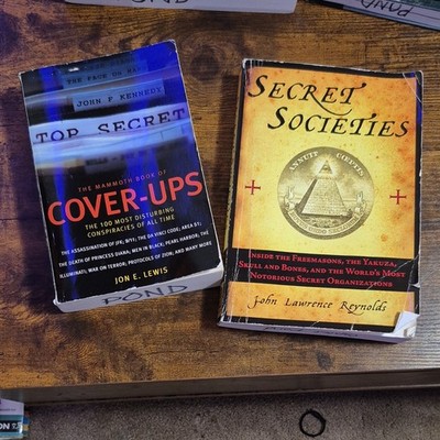 The Mammoth Book of Cover-Ups, Secret Societies Lewis Reynolds History PB Lot
