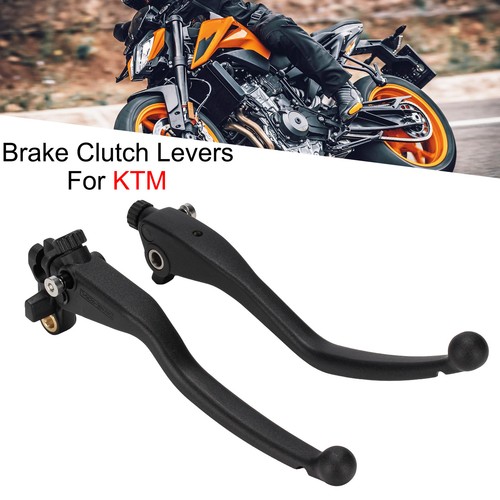1 Pair Brake Clutch Levers For KTM 790 Duke 2019-2024 Hand Lever Aluminum Black - Picture 1 of 14