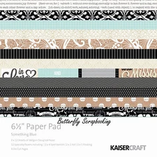 Wedding Something Blue Coll 6.5 inch Paper Pad Scrapbooking Kit Kaisercraft NEW