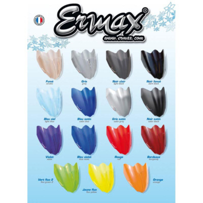 Ermax GT055402M Grandissimo 65Cm Omega Windscreen for Scooter - Dark Grey