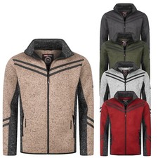 Herren Fleece Jacke Rock Creek Übergangsjacke Fleecejacke Melange H-373 S-4XL