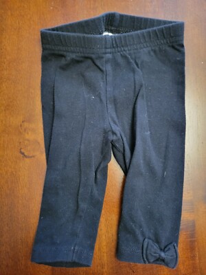 Girls Jumping Beans Pants Black Bows Size 3 Months