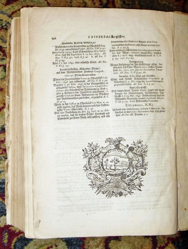1740 Folio Gottingen UNIVERSAL-REGISTER ÜBER WESTPHALISCHEN - GERMAN GENEALOGY - Picture 11 of 12