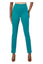 DG2 byDianeGilman Women's Stretch Denim PullOn 5Pocket Jegging Peacock