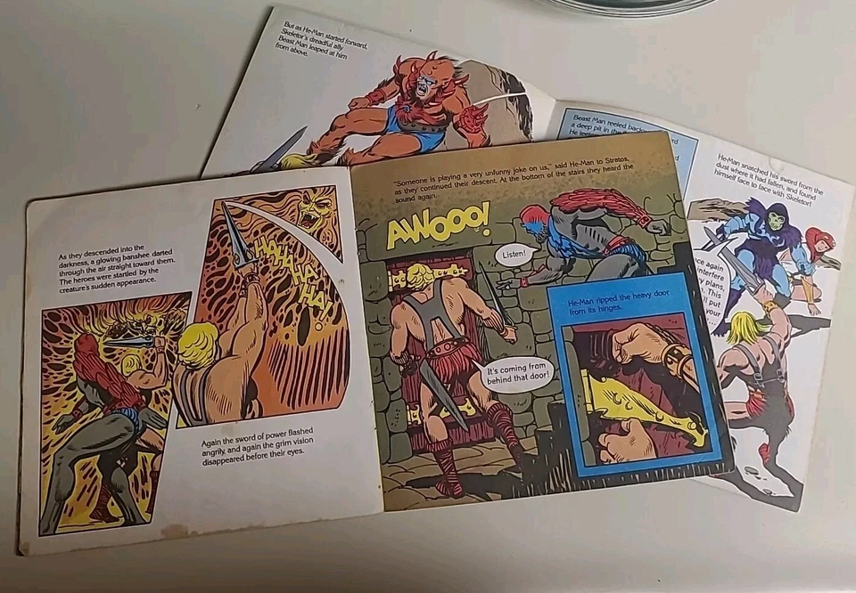 Masters Of The Universe Golden Book Lot Of 2 Books MOTU Mattel Kids Reading Foto 3 de 3