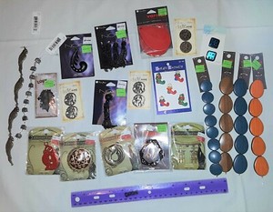 Purse Making Supply Lot- Fasteners, Handles, Decorative, Beads & More!! See Pics