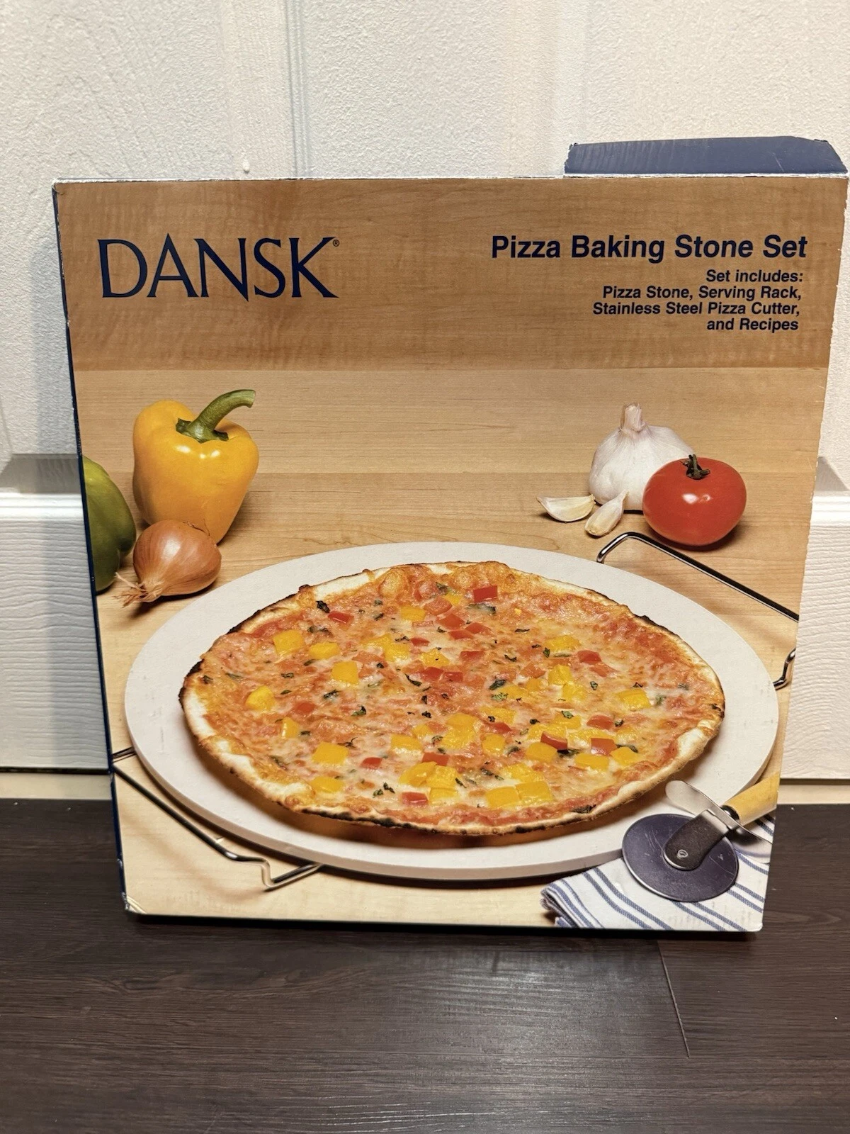 Dansk Pizza Baking Stone Set | BRAND NEW Stainless Steel Slicer, Rack & Stone
Opens in a new window
