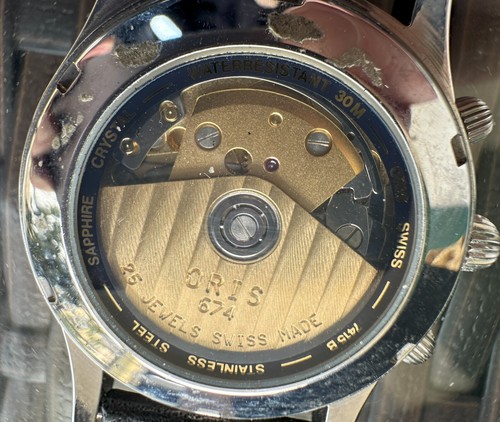 ORIS Cronografo a carica automatica 7415 NOS perfetto - con scatola e documenti - Foto 3 di 8