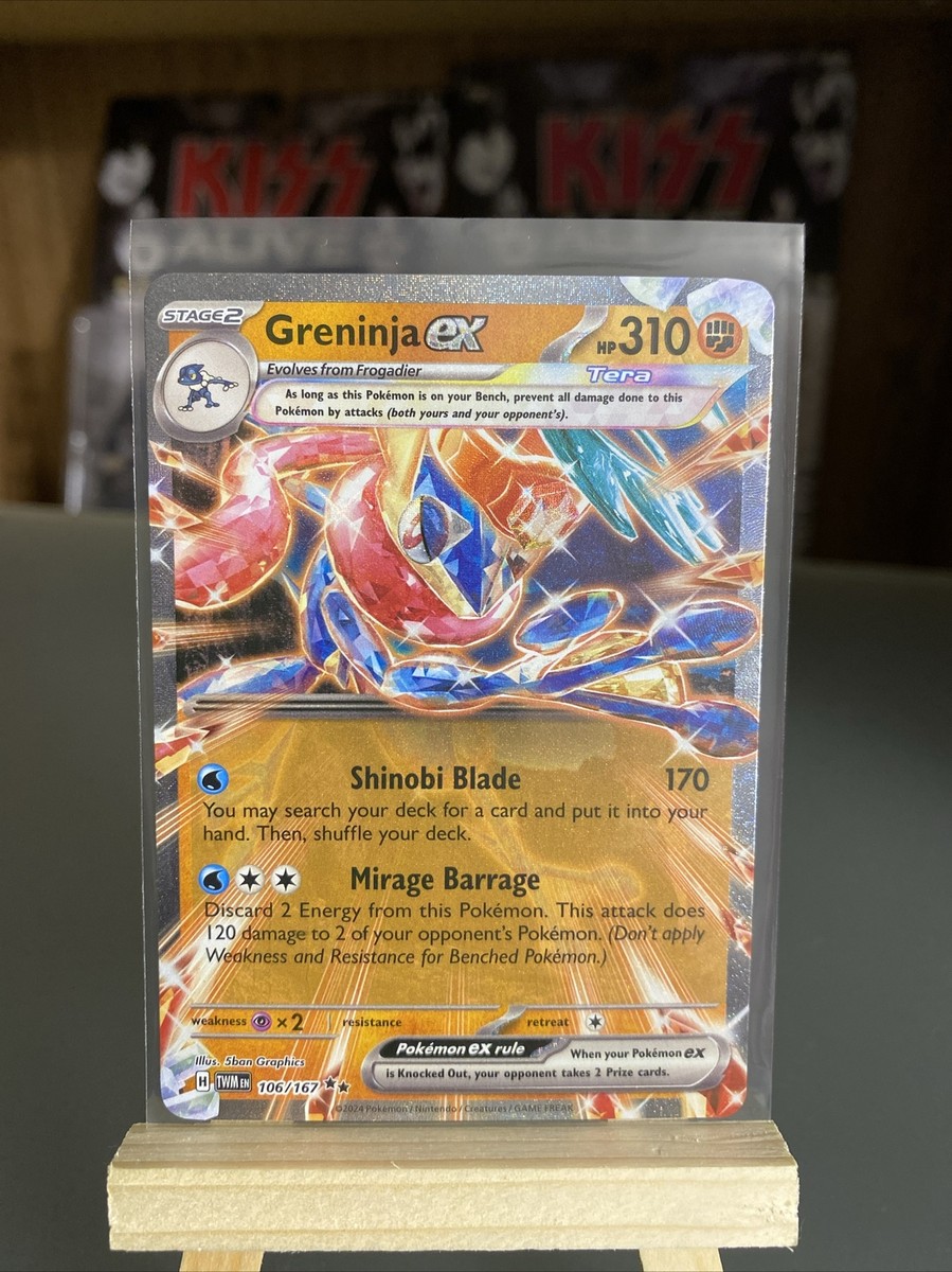 Greninja ex Ultra Rare Pokemon Card Twilight Masquerade 106