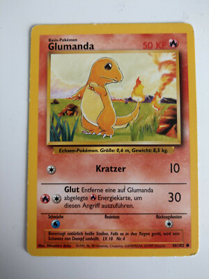 Pokemon Sammelkarte - Glumanda - Start Pokemon - Excellent - 1