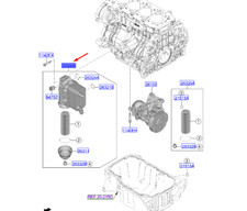 KIA SPORTAGE V NQ5 MK5 Ölkühler/Filterbaugruppe 264002R001 NEU ORIGINAL