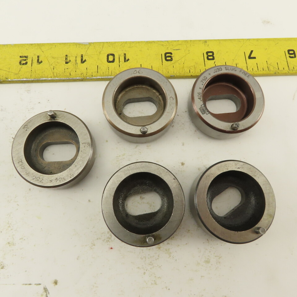 .406 x .750 + Tol  Die Punch CNC Turret .625 Punch Shank Lot Of 8