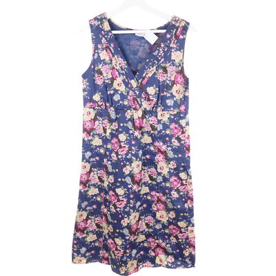 Esprit dress dress summer dress flower yellow floral blue colorful size 36 S