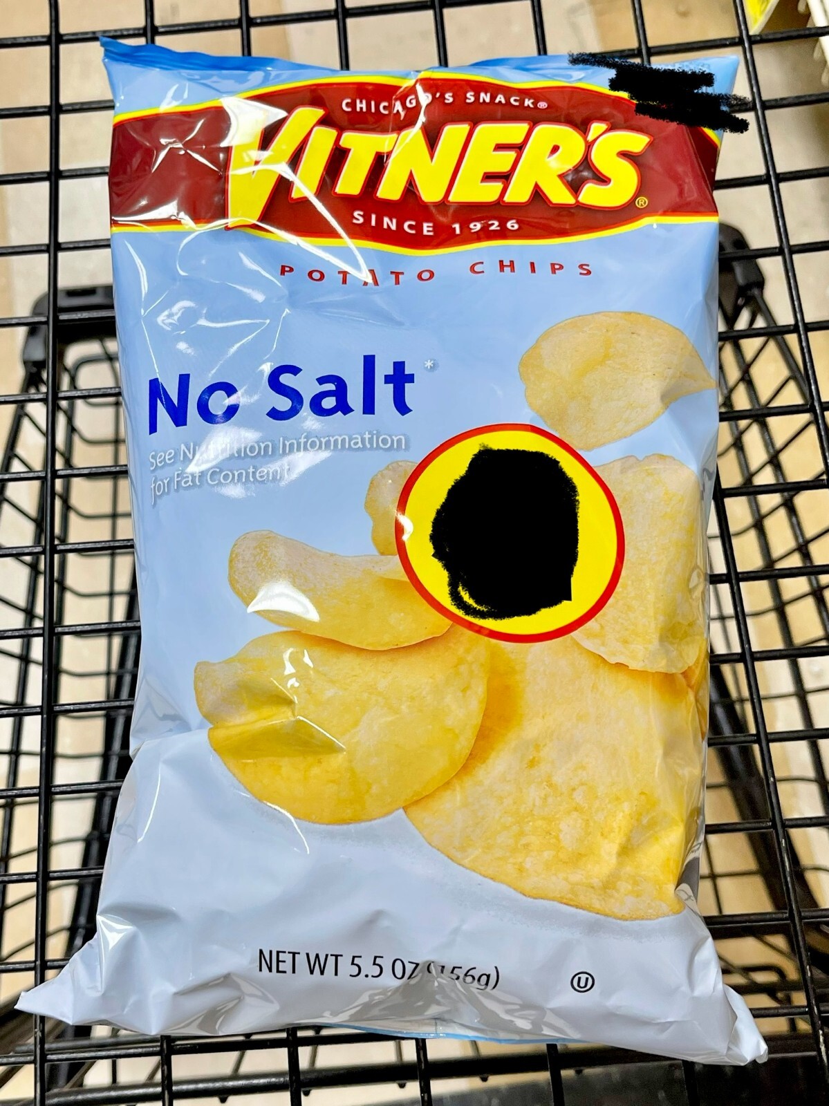 Vitner's No Salt Potato Chips 5.5oz 2 Bags Chicago Favorite Snacks eBay