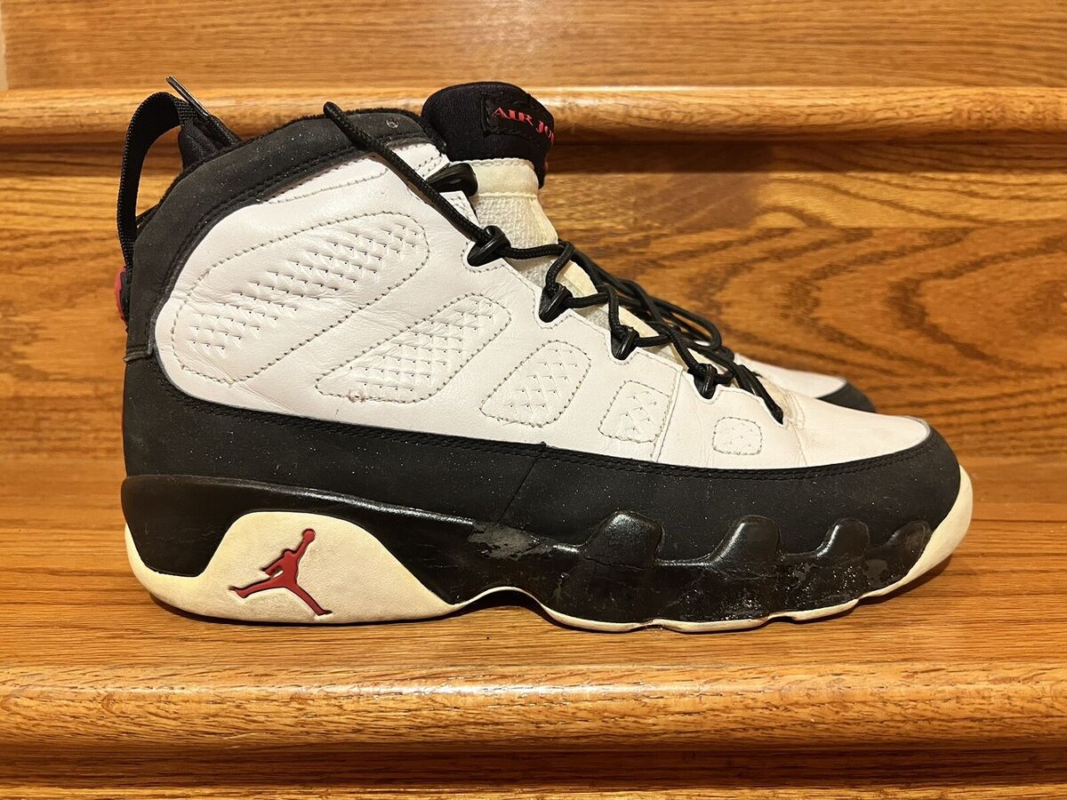 Nike Air Jordan 9 IX Retro Size 10.5 White Black Red 2002 Nike Air Jordan 9 IX Retro Size 10.5 White Black Red 2002