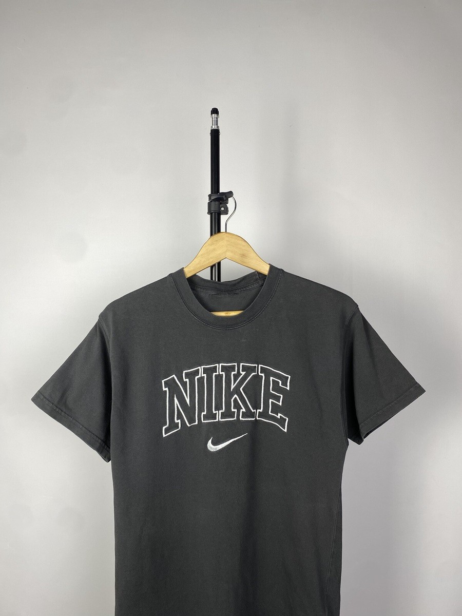 Nike Vintage T Shirt 90s Big Logo Y2k USA Affliciton Men's S Size